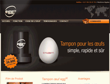 Tablet Screenshot of oeuftampon.fr